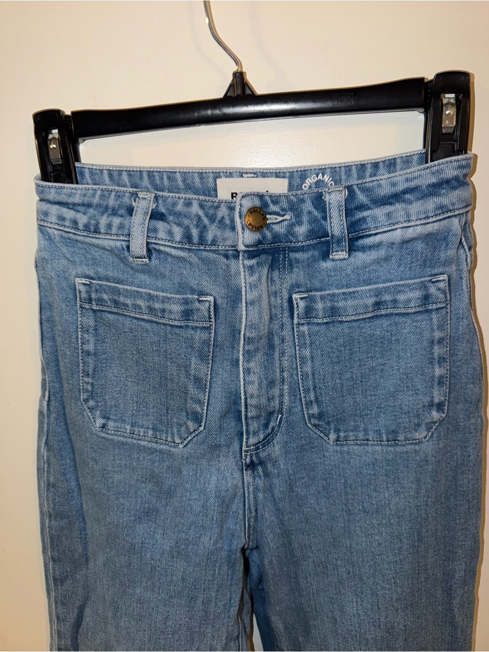 ROLLA'S Light Blue Bootcut Jeans with Front Patch Pockets